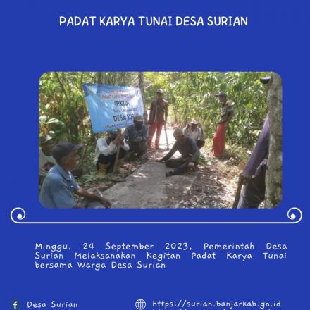 Kegiatan Padat Karya Tunai Desa