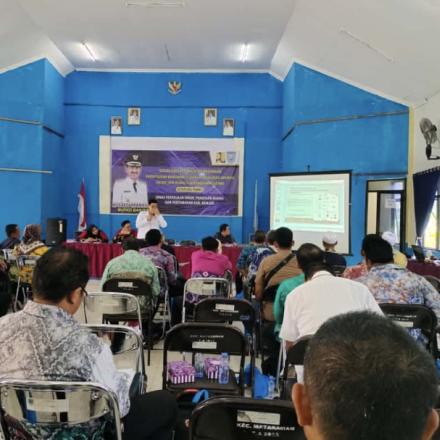 Pambakal Desa surian mengikuti Bimtek Aplikasi Sistem tata ruang dan bangunan gedung