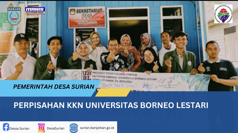 Perpisahan KKN Universitas Borneo Lestari